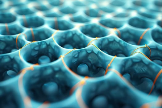 it looks like a honeycomb with a lot of holes in it . High quality