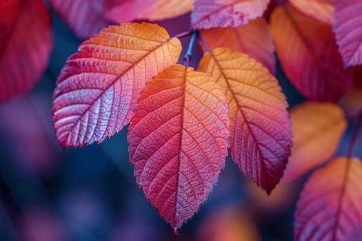 Close-up of colorful autumn foliage, capturing the essence of the season.