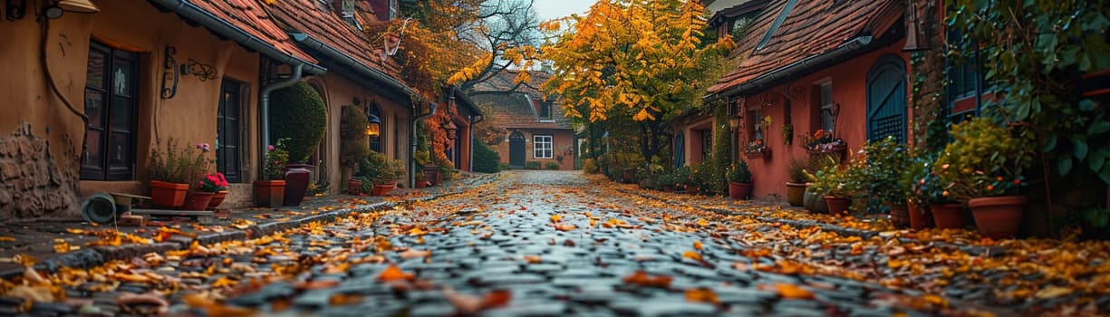 A cobblestone alleyway in an old European town, evoking history and charm.