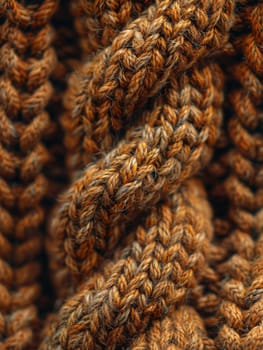 Knitted wool texture in close-up, evoking warmth and cozy themes.