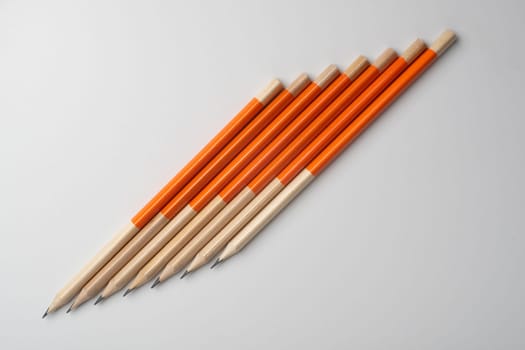 Pencils isolated on white background