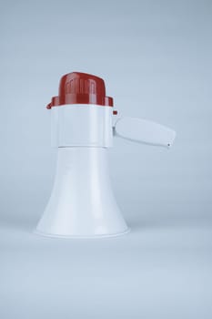 Megaphone loudspeaker isolated on white - Clipping Path.