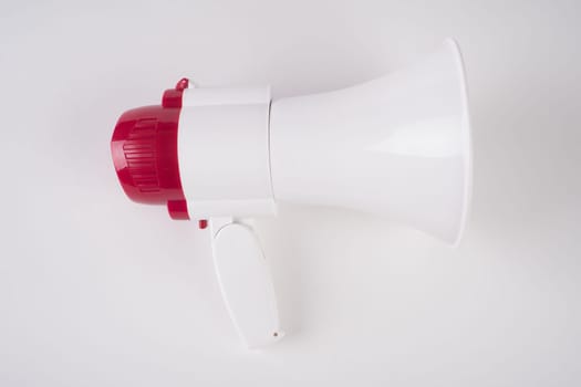 Megaphone loudspeaker isolated on white - Clipping Path.