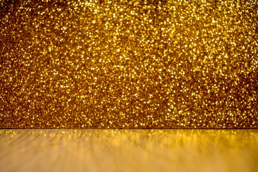 Background of abstract glitter lights. silver and gold. de-focused