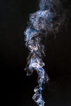 smoke cloud with black background. fog texture - image