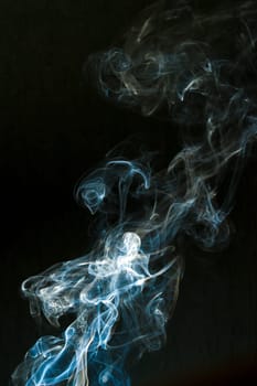 smoke cloud with black background. fog texture - image