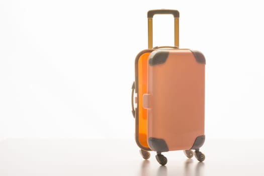 Luggage concept with case on the white background