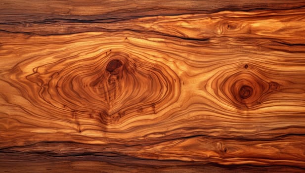 Stunning wood grain texture showing intricate patterns and swirls. Abstract natural background of polished olive wood surface.