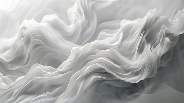 A closeup image capturing the elegant art of white smoke billowing out of a bottle, resembling a grey cloud in the sky, influenced by wind like wool or silk