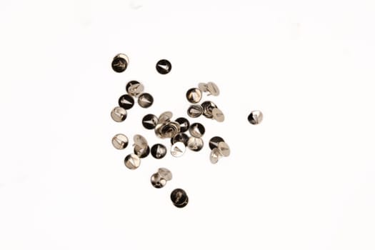 roup Of Metal Thumb Tacks for background