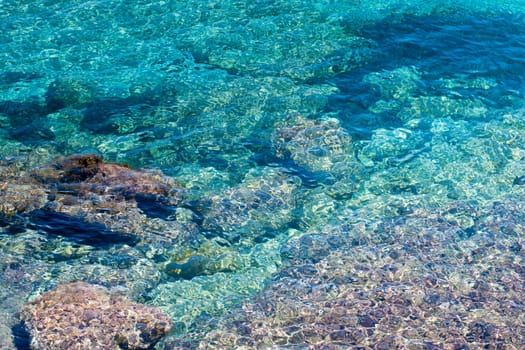 Sicilian Mediterranean Sea landscape panorama