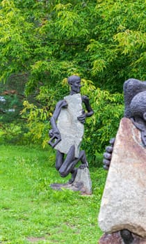 Moscow, Russia - 07.17.2023 - Sculpture at muzeon park.