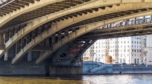 Concept shot of the bridge across the river