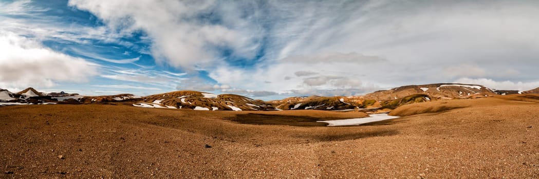 Iceland Landmannalaugar - Posmork trekking lava panorama