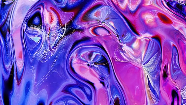 Colorful glass waves. Computer generated 3d render
