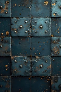 textured metal squares of bronze color with scuffs. Texture. Background.