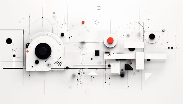 Abstract white background with geometric shapes. Hotel and office paintings. High quality photo