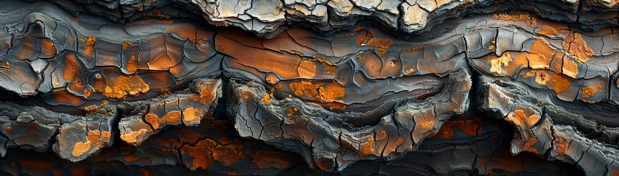 The texture of bark on an ancient tree, showcasing the passage of time and nature's resilience.