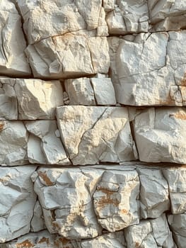 Rough texture of a limestone cliff, suitable for rugged and natural backgrounds.