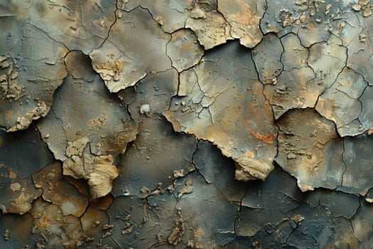 Old plaster wall with cracks and texture, great for historical and textured backgrounds.