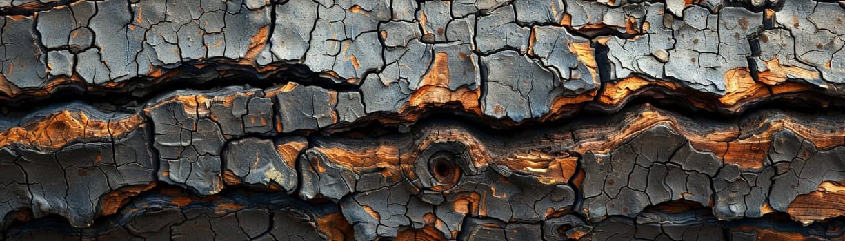 The texture of bark on an ancient tree, showcasing the passage of time and nature's resilience.