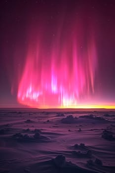 Aurora borealis illuminating the night sky, ideal for mystical and natural phenomena themes.