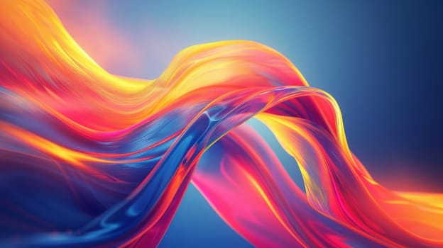 Abstract Futuristic colorful wave background.