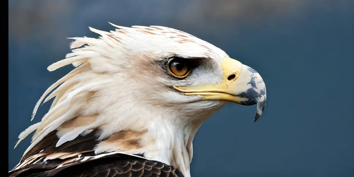 White-tailed American eagle. Generative AI. High quality photo