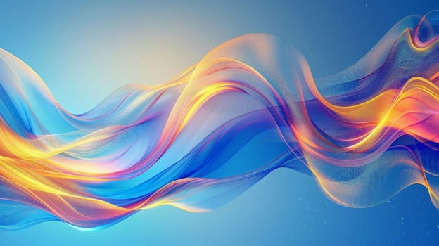 Abstract Futuristic colorful wave background.