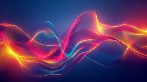 Abstract Futuristic colorful wave background.