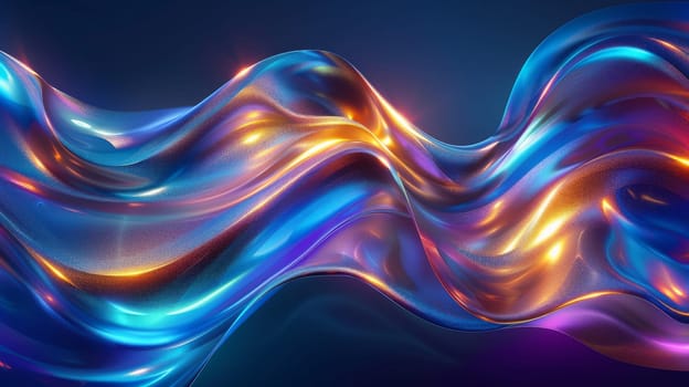 Abstract Futuristic colorful wave background.