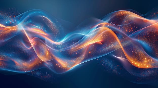 Abstract Futuristic colorful wave background.