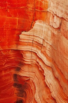 the bright colors of the destroyed sandstone rock in the canyon.