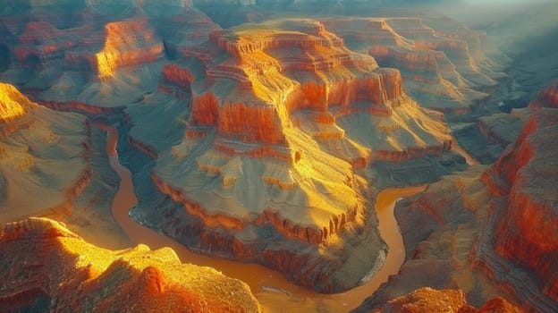 the bright colors of the Arizona gorge. sandstone cliffs in the Grand Canyon.
