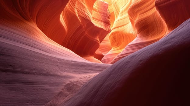 the bright colors of the ruined sandstone cliff in the canyon.