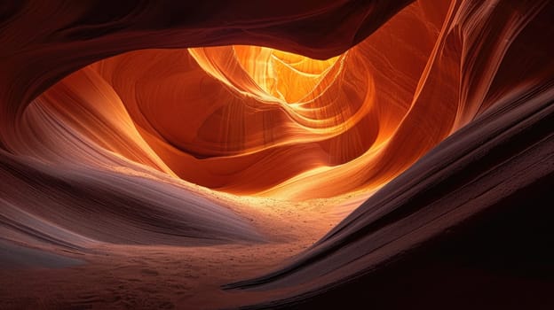 the bright colors of the ruined sandstone cliff in the canyon.