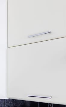 Close up shot of the kitchen cabinets