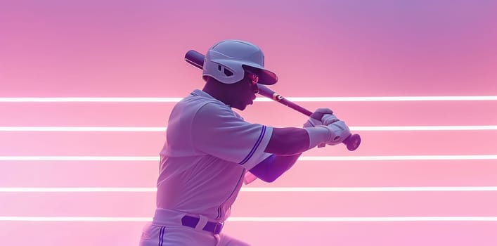 illustration of batsman playing cricket championship sports. High quality photo