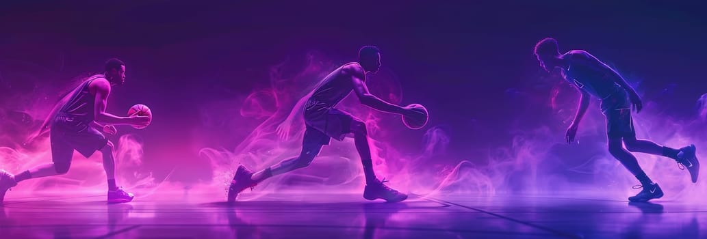 Basketball player players in action. Basketball concept. High quality photo