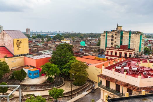 03.03.2024 - Camaguey, Santa Lucia, Cuba - Areal view of the Streets of the city.