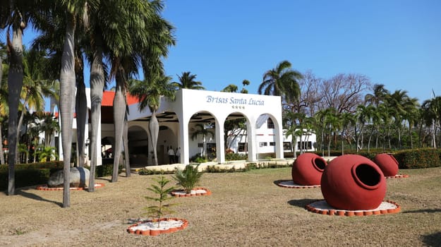 03.03.2024 - Cayo Coco Island, Cuba - Entrance to the Brisas hotel