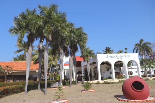 03.03.2024 - Cayo Coco Island, Cuba - Entrance to the Brisas hotel