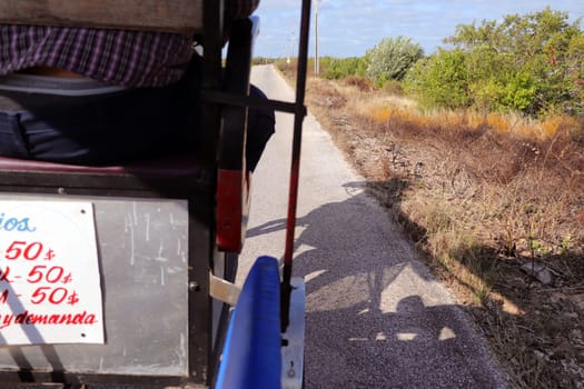 Concept shot of the shadow of the horse carriage
