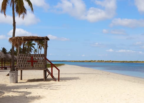 Shot of the beautiful beach in the tropical island