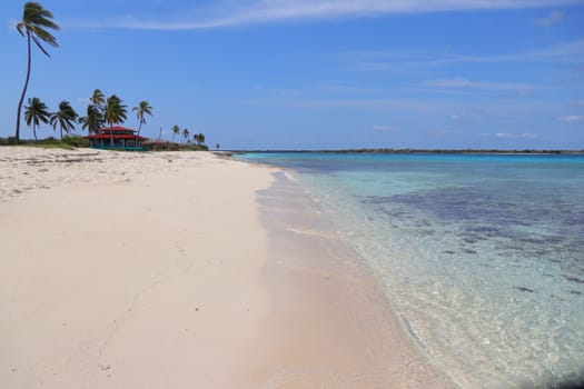 Shot of the beautiful beach in the tropical island