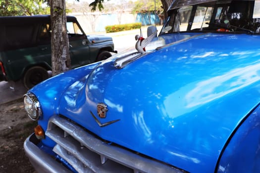 03.03.2024 - Cayo Coco Island, Cuba - Shot of the retro cars, which are common in Cuba by the Brisas hotel