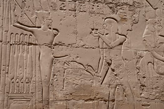 Luxor Egypt Hyerogliphs detail