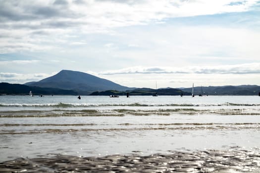 The beach in Downings, County Donegal, Ireland.