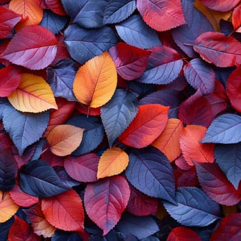 Vibrant autumn leaves background, representing change and beauty.