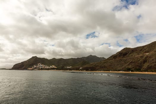 Landscape with Las Teresitas beach, Tenerife, Canary Islands, Spain.